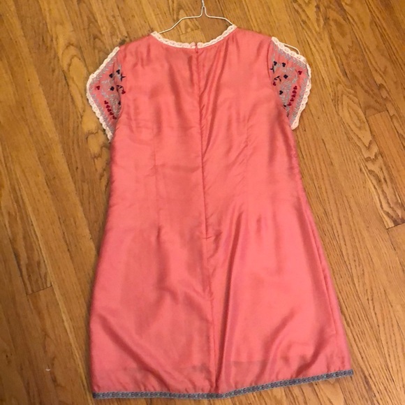 Pink silk shift dress - Picture 2 of 2